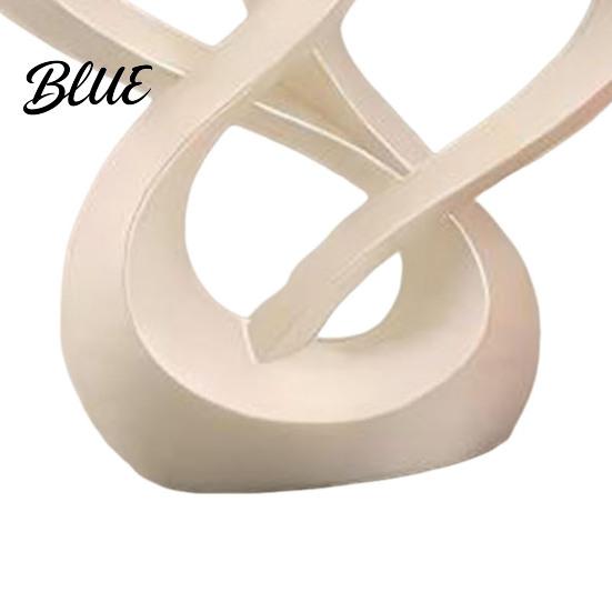 Intertwined Hearts Sculpture Figurine 3D Printed Love Statue