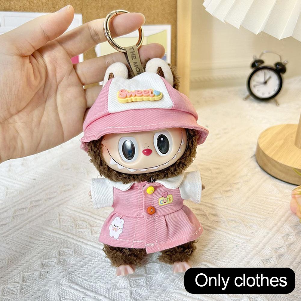 

Для 17 см Кукольная одежда Лабубу Модная одежда Толстовки Кукольная одежда Цветовые толстовки Кукольные аксессуары Милые украшения Маленькая одежда 02#