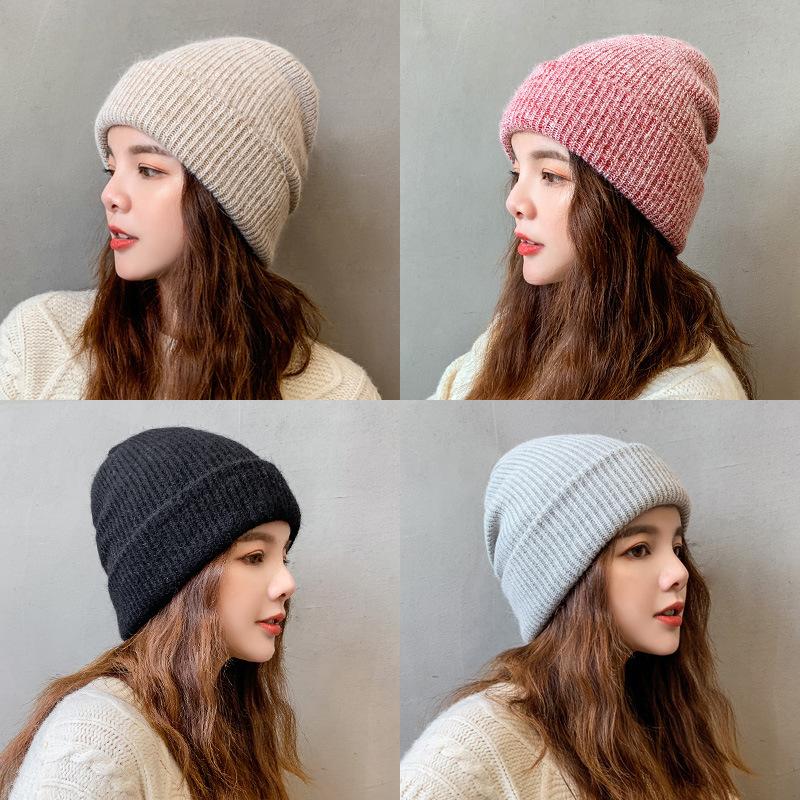 Czapki jesienne zimowe dla kobiet futro królika czapka typu beanie z dzianiny męskie zewnętrzne wiatroszczelne czapki narciarskie ciepła czapka z czaszkami damska czapka z daszkiem