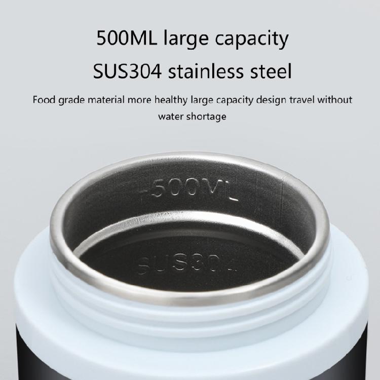 500ml Car Heating Cup Stainless Steel Electric In-car Travel Heating Cup 12V 24V