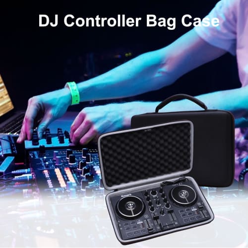LTGEM DJ Mixer Case for Numark Party Mix II or Hercules DJControl Mix Ultra DJ Controllers, Internal Dimensions: 13.5 X 8.3 X 1.2 Inches (Case Only)