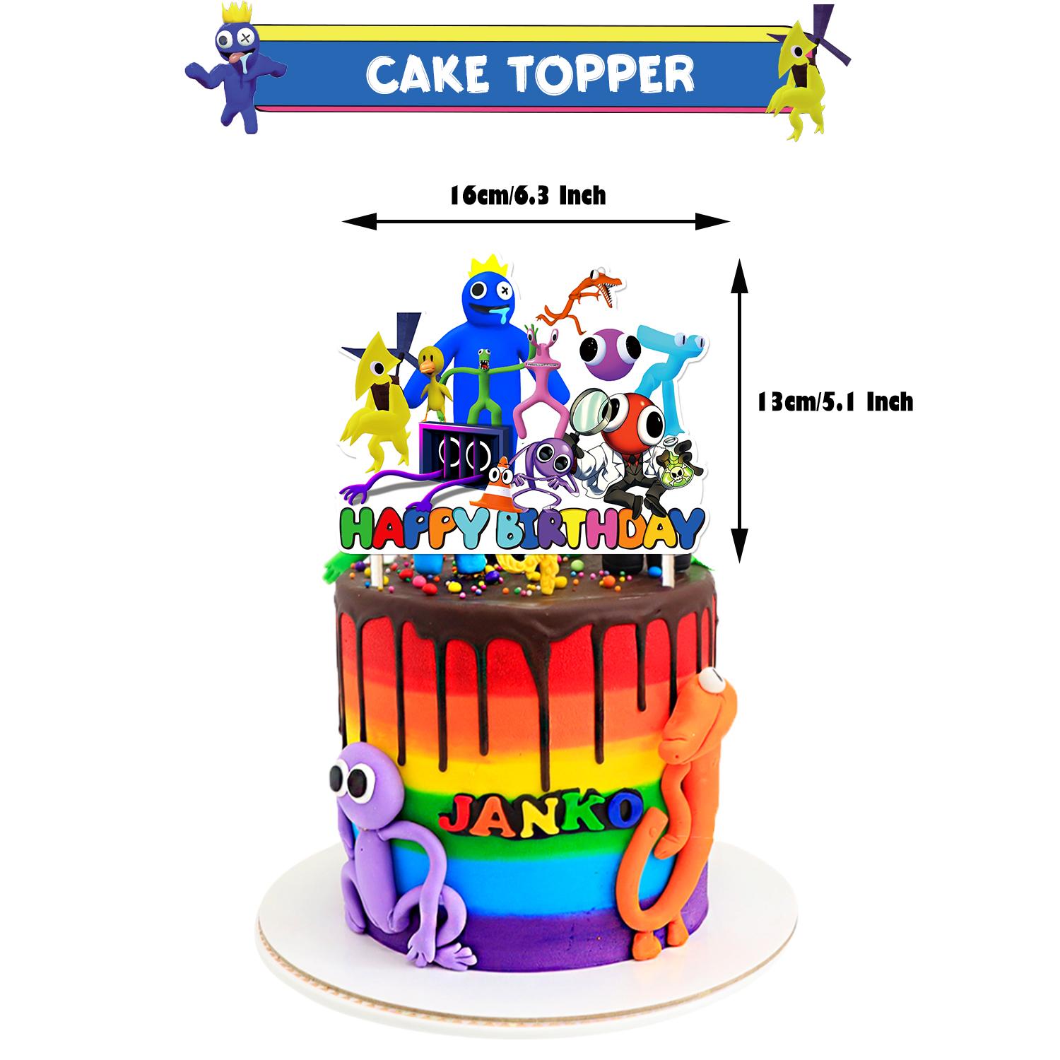 

Birthday Rainbow Friends Party Theme Decoration Banner Balloon Card Invitation Big Topper