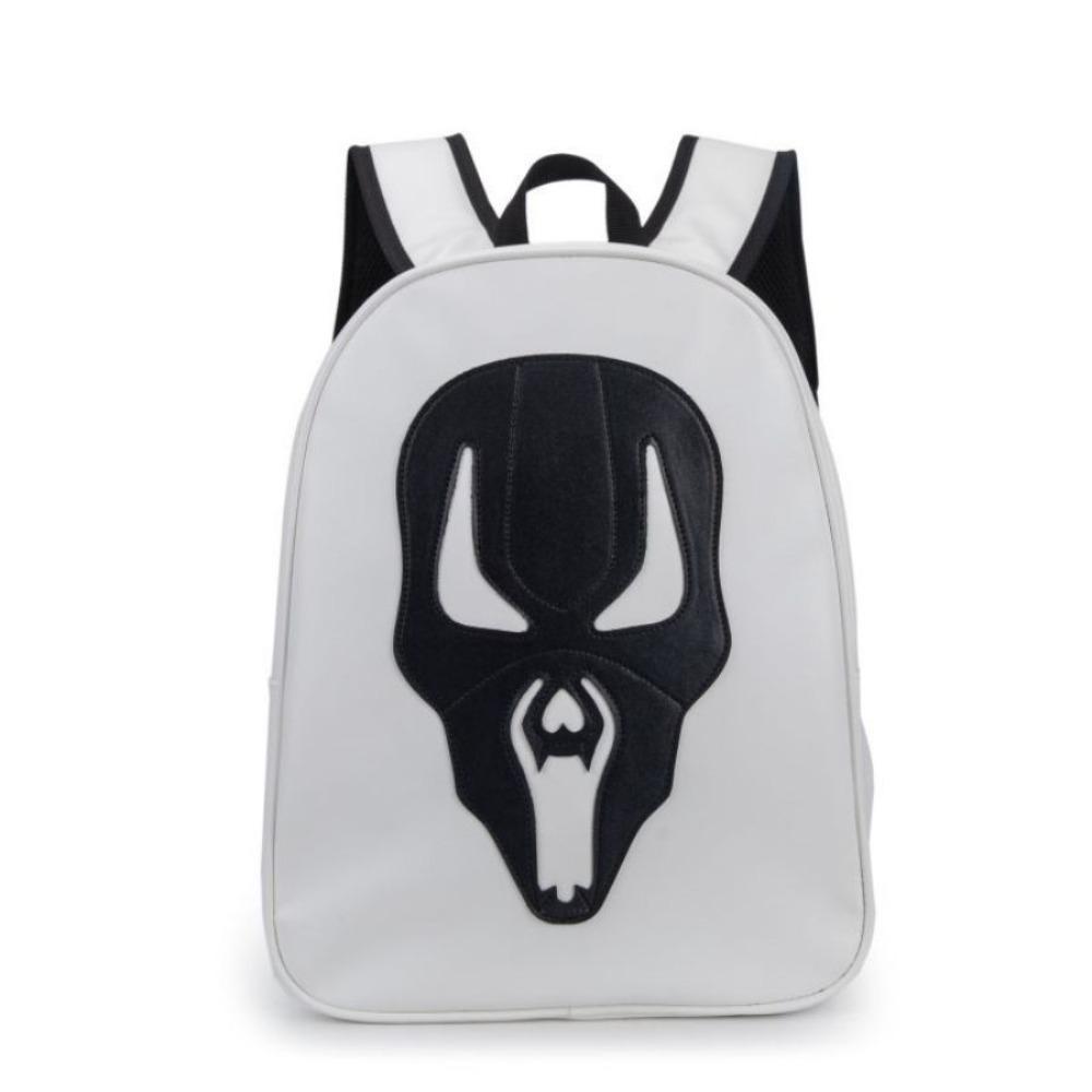 

Рюкзак Хэллоуин Привидение Череп Водонепроницаемый Смешной Скелет Наплечная сумка Школа белый