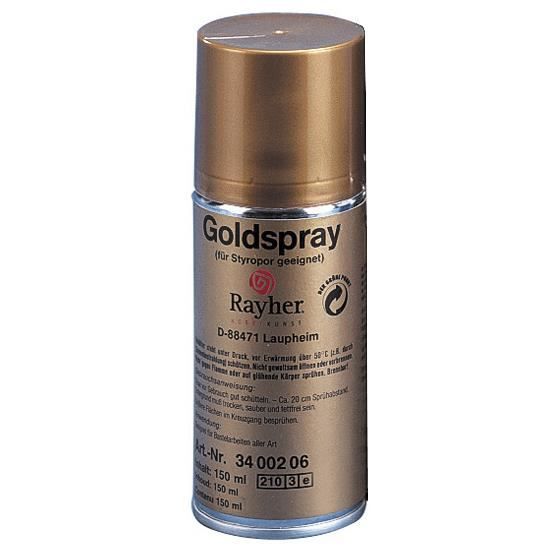 Spray convient pour polystyrène Doré 150 ml