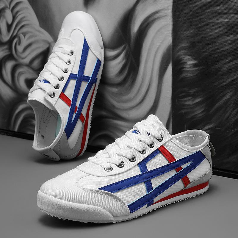 Summer Men's Canvas Shoes Breathable Comfortable Non Slip Casual Shoes Fashion Lightweight Outdoor Walking Flats Shoes