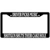 License Plate Frame Mark Reynolds Car License Plate Cover,Driver Picks Music Shotgun Shuts Their Cake Hole Black License Plate Frame Supernatural,