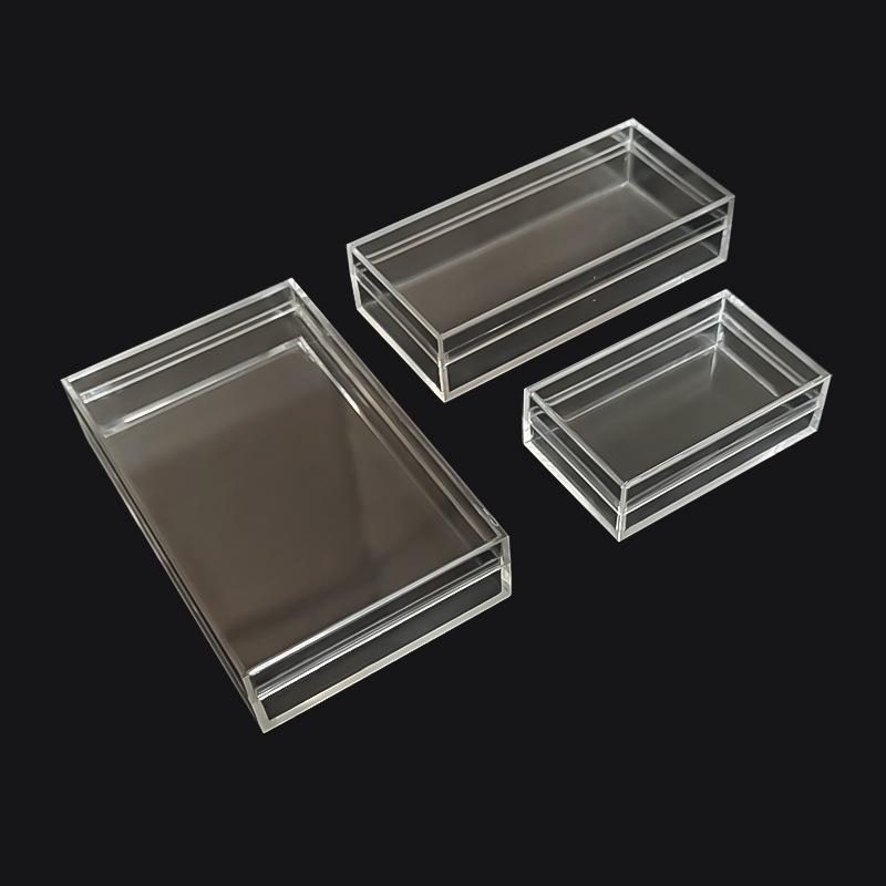 Scatola Rettangolare Trasparente in Plastica Premium - PS per Alimenti per Cosmetici, Caramelle, Confezioni Regalo e Conservazione