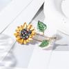 Women's Fashion Countryside Style Flower Sunflower Brooch