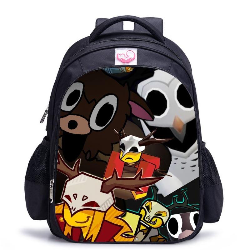 

99 ночей у лісі Рюкзак із мультяшним принтом 7344 Black schoolbag-large size
