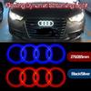 Für C8 für Audi 273/285mm LED Auto Frontgrill Dynamischer Streamer Emblem Heckklappen Abzeichen Aufkleber A6 A3 A4 A6L A5 A7 Q3 Q5 Q7 Q8