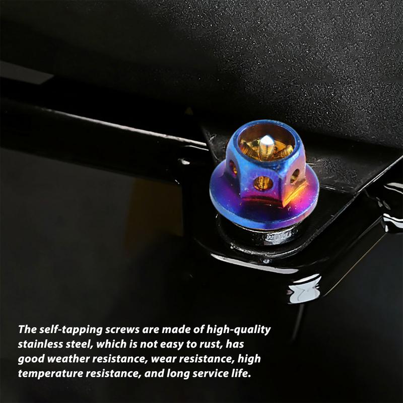 Metal Self Tapping Screws Stainless Steel Screws For Metal Modified Self Drilling Screws M5*15 Titanium Screws Motorcycle