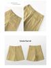 Women's 2026 Summer High-Waisted Loose Wide-Leg Capri Shorts - Casual Straight Five-Point Style