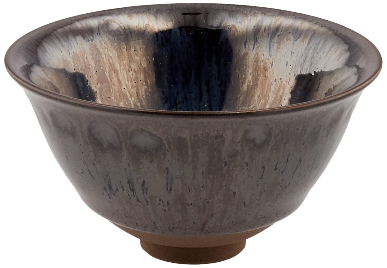 

Aito Kyoyaki Kiyomizuyaki Touan Kiln Sake Cup Blue Shining Tenmoku KTA849-06 синий