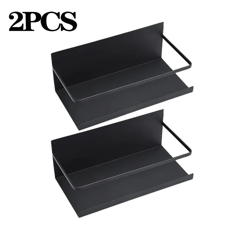 Magnetisches Kühlschrankregal, Wandregal, Eisen-Lagerregal, Küche und Bad, multifunktionales Organizer-Lagerregal