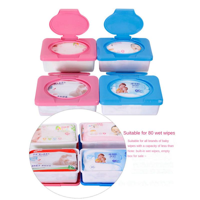 Baby Wet Wipe Tissue BoxLarge Capacity Wet Wipe Box Wet Tissue Storage Holder Plastic Dust-proof with Lid Tissue Box