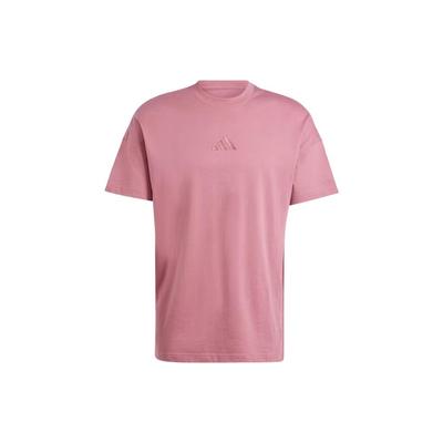 Solid Color Logo Print Crew Neck Loose Fit Straight Cut Short Sleeve T-Shirt Men Tops Deep-Red IY4140