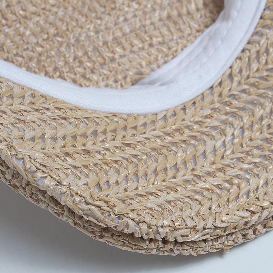 Fashion Faux Hand Woven Straw Berets Men Women Summer Breathable Sun Visor Outdoors Casual Solid Color Mesh Hat Painter Beret