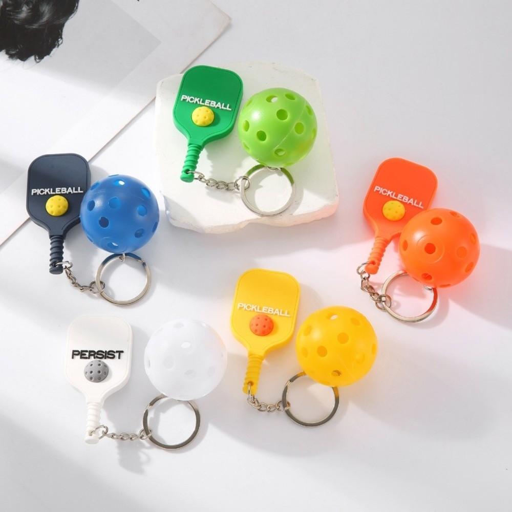 Detachable Fitness Series Pendant with Buckle Pickleball Key Holder  Bag Charm
