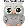 Electronic Owl Counting Piggy Bank Cute Animal Shape Automatic Saving Gifts Pot