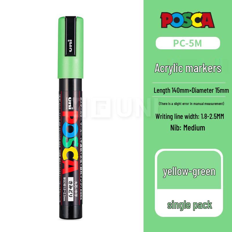 Mitsubishi UNI POSCA PC-5M Weißer Farbe-Marker für Poster - Kontaktieren Sie den Kundenservice für große Mengen