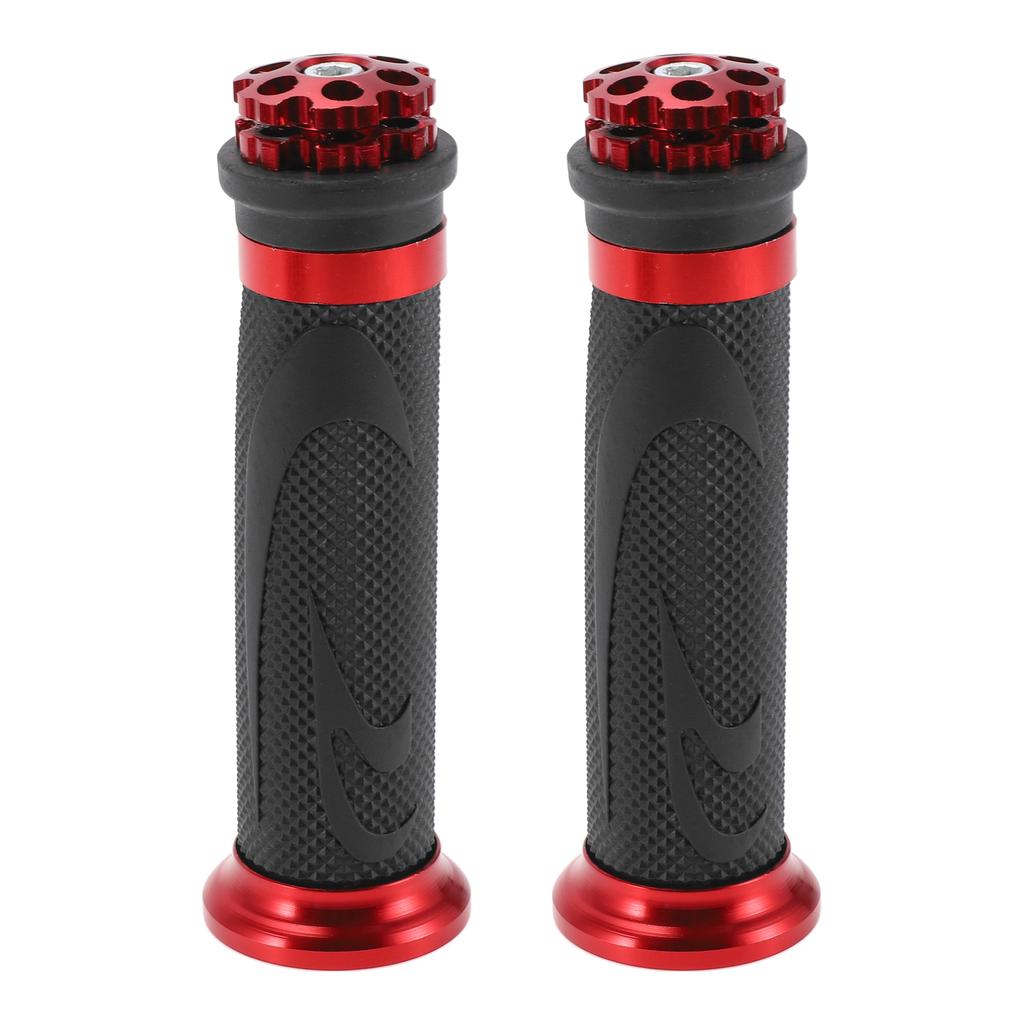 Motoforti Universal Motorcycle Hand Grips Cover Rubber Aluminum Alloy Handlebar Cover for Motorcycle Scooter 1 Pair