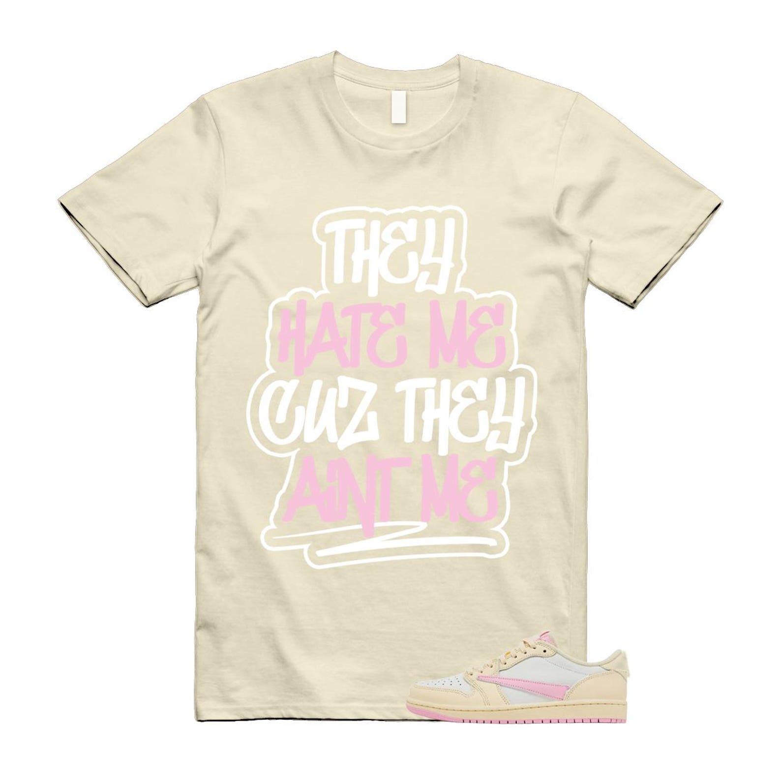 1 Нежно-розовая муслиновая футболка Travis Sail Retro Low OG Сочетается с AINT ME L