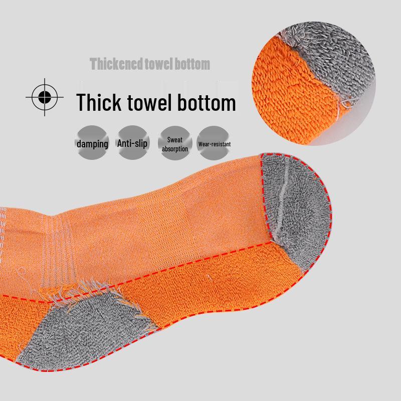 Thin High-Top Football Socks for Adults & Kids - Autumn/Winter Breathable, Towel-Bottom Sports Socks