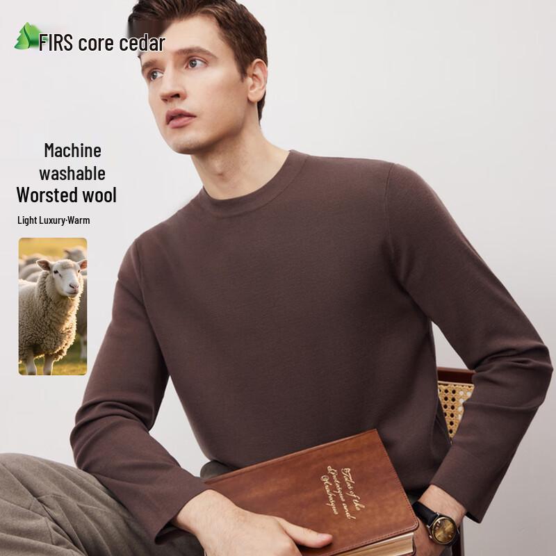 

FIRS Men s Fine Wool Crew Neck Sweater 2XL
