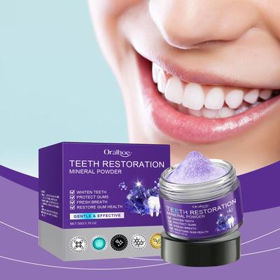 Dental Restoration Mineral Powder Fresh Breath Whitening Restoration Effective Strengthening of Teeth and Gums