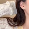 Color Zircon Butterfly Stud Earrings Women's Summer Sweet Temperament Stud Earrings Niche Design Sense Versatile Cute Explosive Earrings