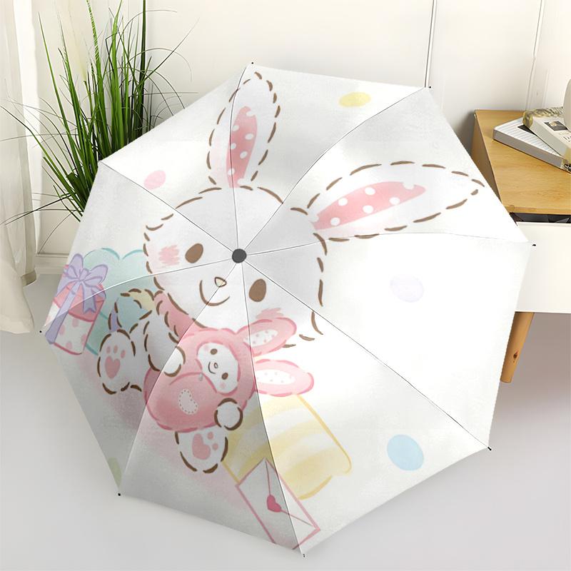 

1pc Adorable Bunny Gift Set with Automatic Opening Umbrella - Perfect for Fans, Travelers, and Everyday Use!T088