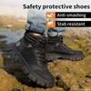 Work Safety Platform Boots Men Work Shoes Steel Toe Safety Shoes Men Indestructible Boots Anti-puncture Work Sneakers Male