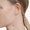 [Official] [Swarovski] Matrix Rose Gold Hoop Earrings Round Cut White Crystal Small