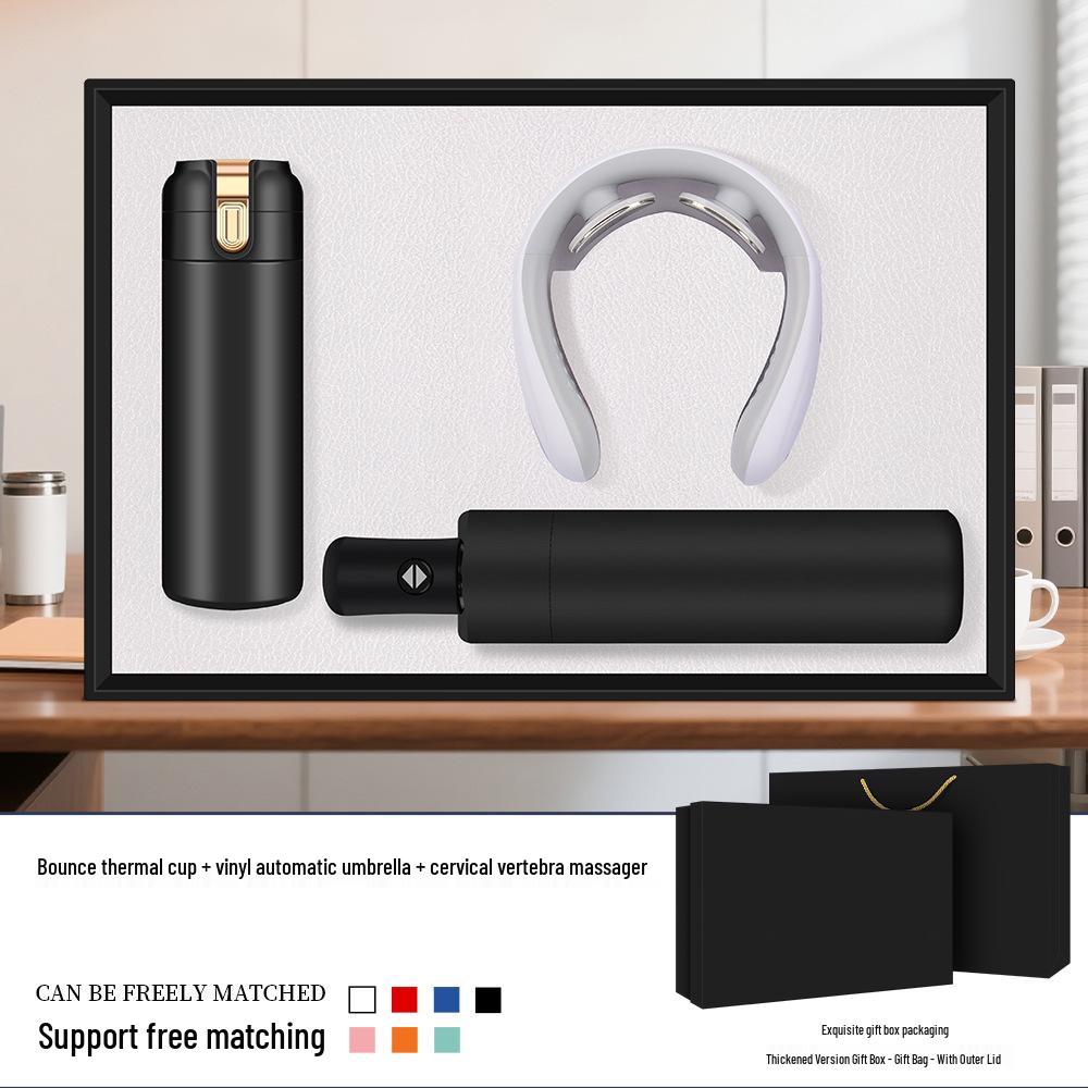Custom Logo Insulated Mug Gift Set for Company Events and Customer Souvenirs