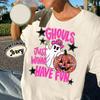 Ghouls Just Wanna Have Fun Halloween Shirt, Whimsical Ghost Graphic Tee, Cute Spooky Season T-Shirt, Funny Halloween Outfit