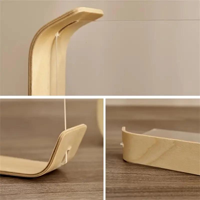 Eleganter Acryl Holz Bilderrahmen Ästhetische Hochzeitsfeier Fotos Skulpturale Rahmen DIY Kalender Display Ästhetische Raumdeko