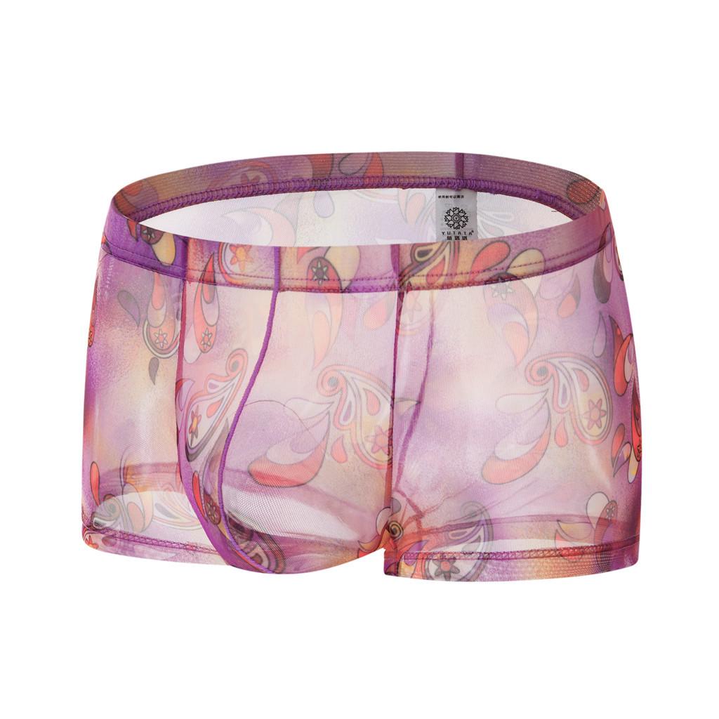 Sexy ropa interior masculina transparente ver a través de cortos  calzoncillos impresión caliente labio comprar a buen precio — entrega  gratuita, reseñas reales con fotos — Joom
