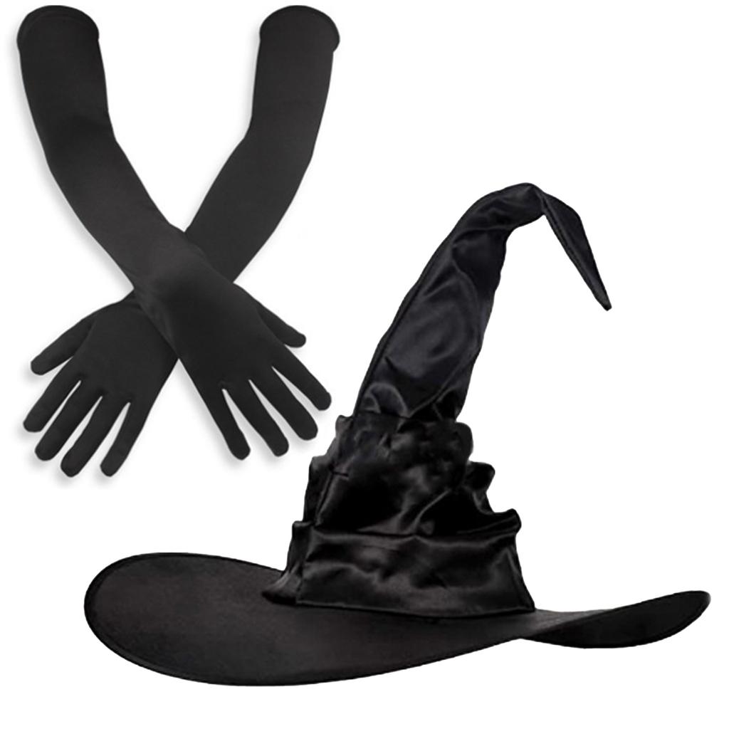 Beautiful Witch Hats Suit Light Halloween Hats Unisex Personality Witch Hat for Halloween Make Up and Masquerades