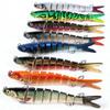 10cm 11.4g Multi-Section Submerged Fish Lure Set of 10 Colors High Simulatiign for Long Casting Ideal for Bass And Mandarin Fish