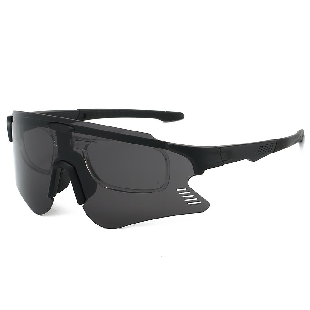 Oversized Sports Goggle Men New Mirror Outdoor Anti-UV Cycling Sunglasses Women Trendy Windproof Protective Shades