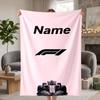 F1 Custom Flannel Blankets Soft Warm Cozy Throws for Home Decor Holiday Gifts