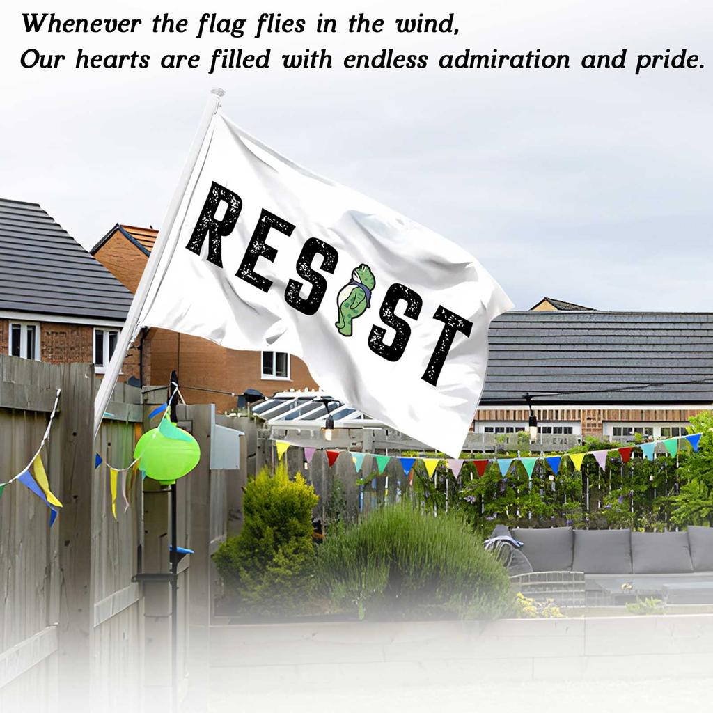 Portland Frogs Protest Freedoms Flag – Resist Frogs Symbols Garden Banner For Activism & Expression (Double-Sided, Outdoor Use)