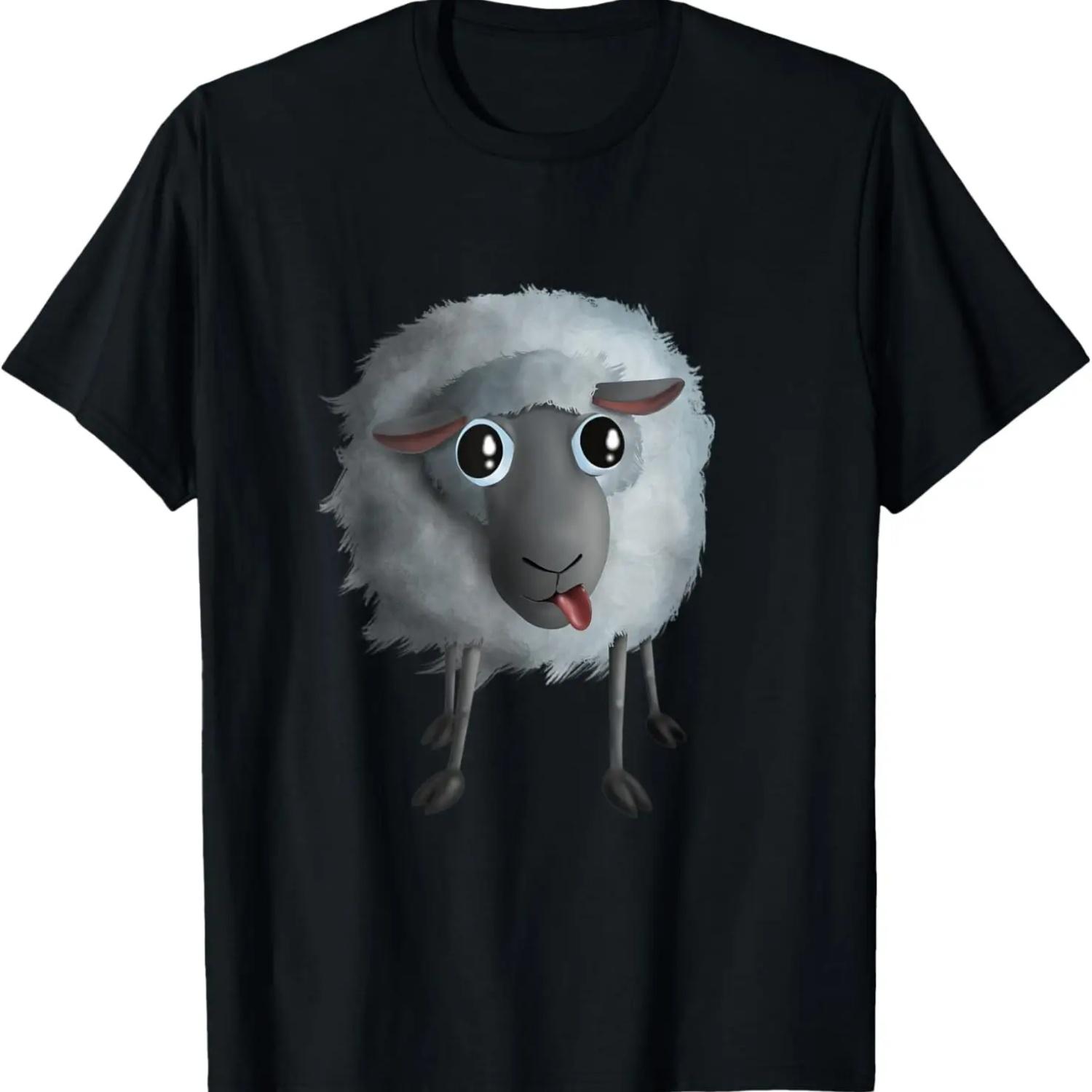 Sweet Sheep - Crazy Tongue (D010-0901A) T-Shirt S чёрный