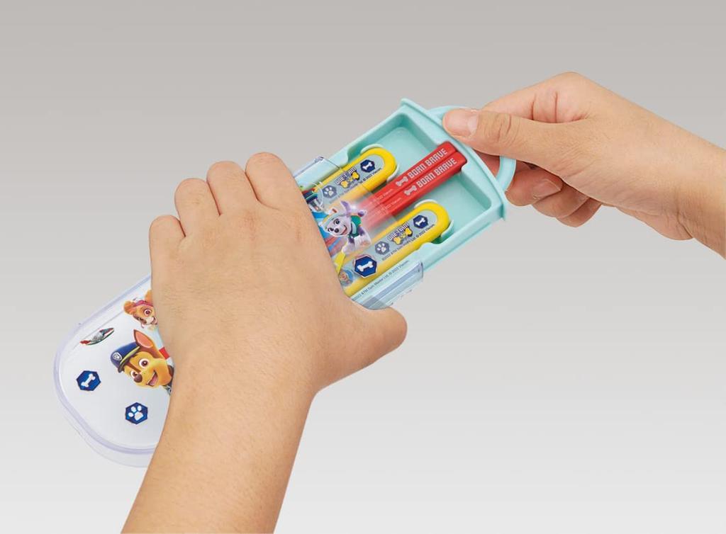 Skater Paw Patrol 23 Trio Set of and Fork for Made In Chopsticks, Spoon, Kids, Antibacterial, Japan, TACC2AG-A
