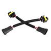 Qiilu [2 Pieces] Headlight Fog Lamp Extension Wiring Harness Socket