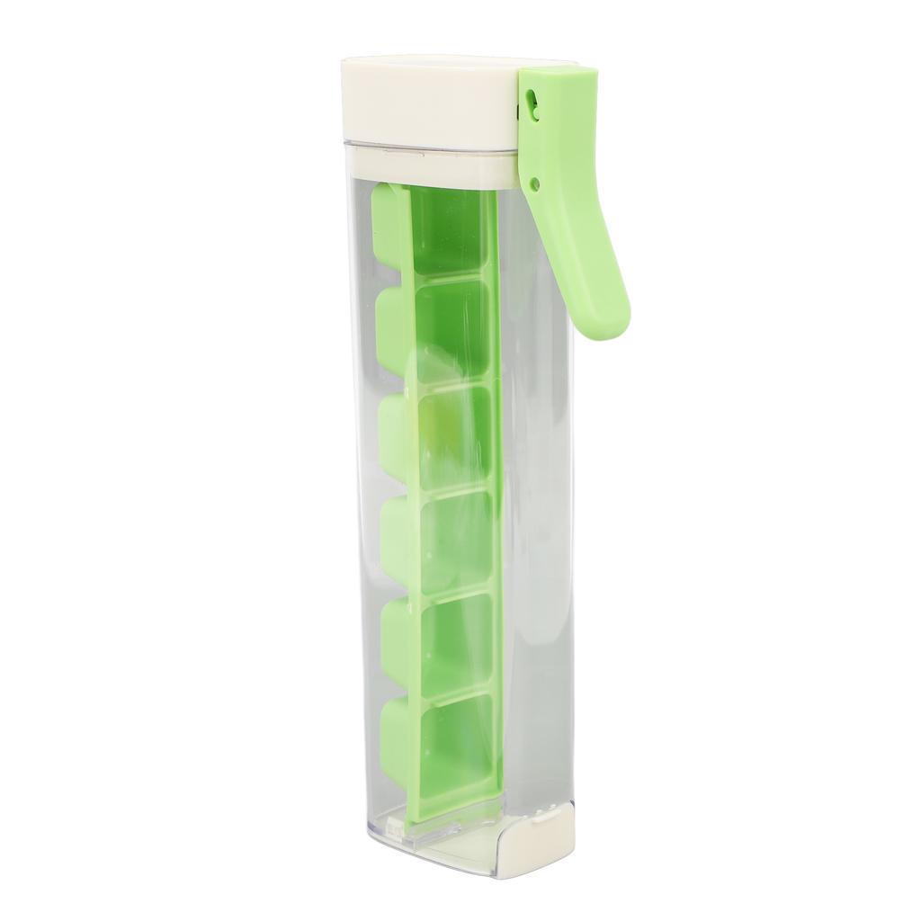 Ice Cube Tray PC PP 6 Grid Push Type Easy Release Detachable Ice Cube Mould for Summer Freezer White
