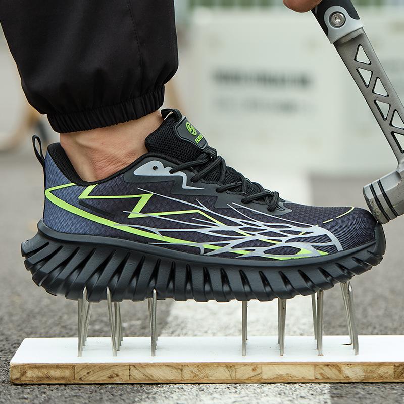 New Men Safety Shoes Anti-Smash Anti Puncture Work Shoes Security Boots Composite Toe Protection Shoes Lightweight Non-Slip