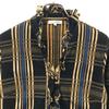 NARACAMICIE check Long sleeve Frill shirt Black x beige Women Used