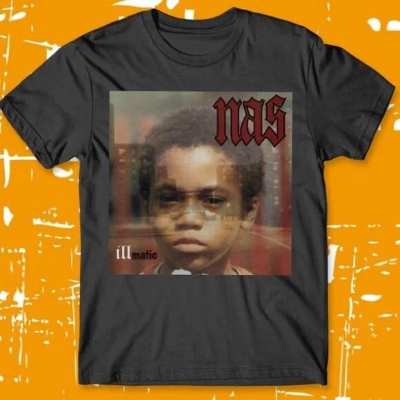 Nas illmatic Cover T Shirt New  New Hip Hop Fast Shipping!!! Unisex T-Shirt L