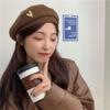 Love Beret Women's Winter New Fashion Show Face Small Casual Octagonal Hat Retro Temperament Painter Hat
